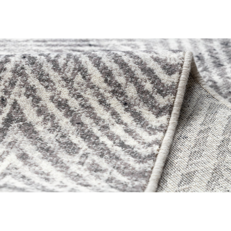 Anterrion Geometric Wool Area Rug, Rectangle 80 x 150cm