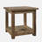 Pembroke Reclamation Rustic Reclaimed Solid Wood Square End Table With Storage Shelf