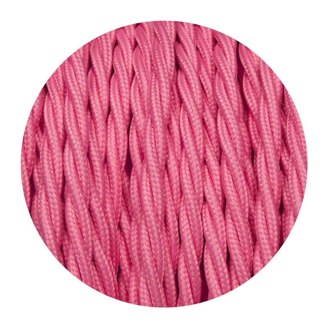 2Core Twisted Vintage Coloured 0.75Mm Braided Fabric Flexible Electrical UK Lighting Wire Cord / Cable
