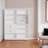 79" H X 55" W 8 Cubby Display Book Shelves With Pegboard And Deep Drawer-1682051445