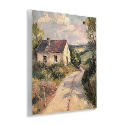 Plaque murale Scenic Cottage Road, design par Petal Prints Design