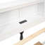 Lit plateforme double avec tête de lit à rangement, USB, lit gigogne simple et 3 tiroirs-1960071975