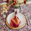 6 Napkins Blumen Orange