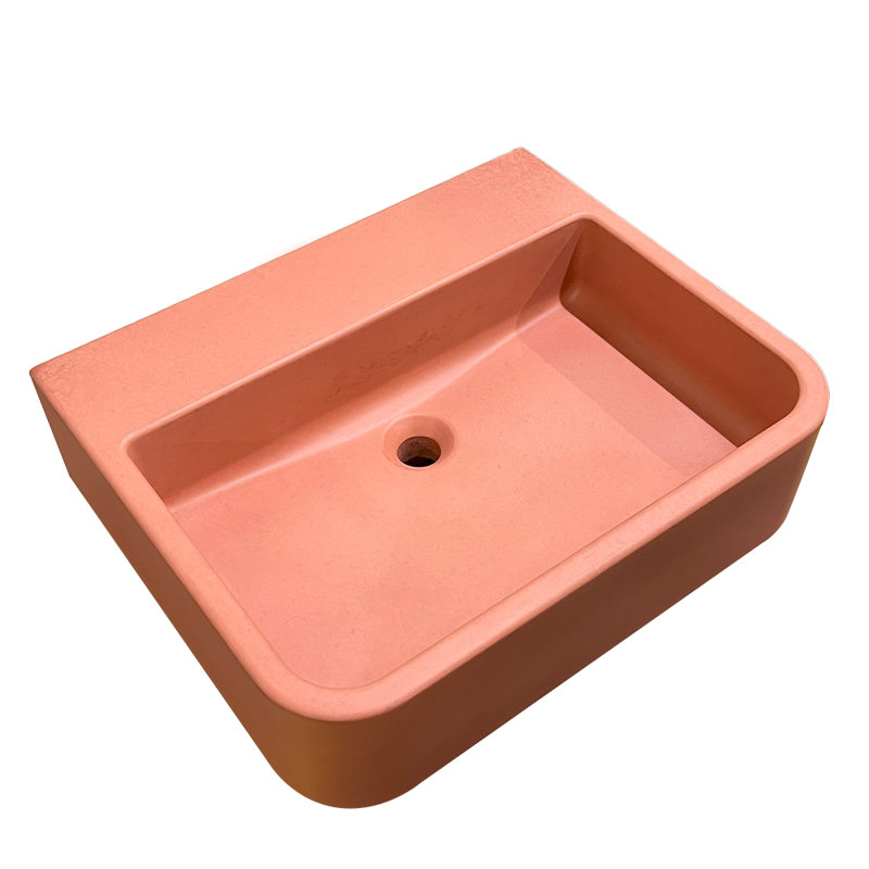 Newterra 22" Undermount/Wall/Vessel Bathroom Sink, No Holes, Brick