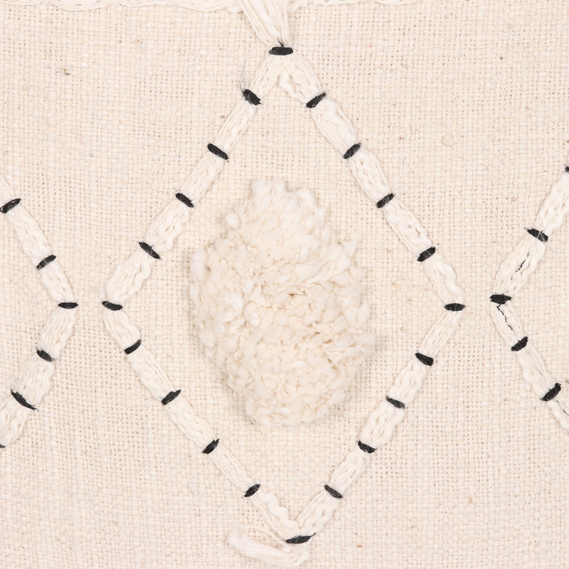  Embroidered Cotton Pillow Cover