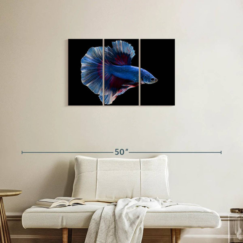 Brampt Elegant Blue Betta, 20" H x 33" W