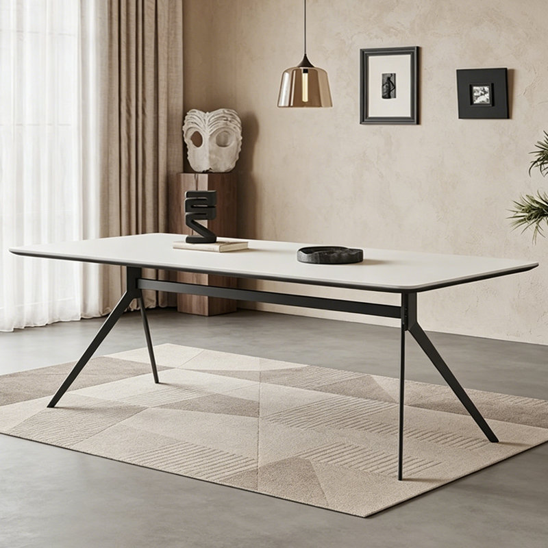 Bureau rectangulaire italien, H 29,53 po x l 70,87 po x P 31,5 po