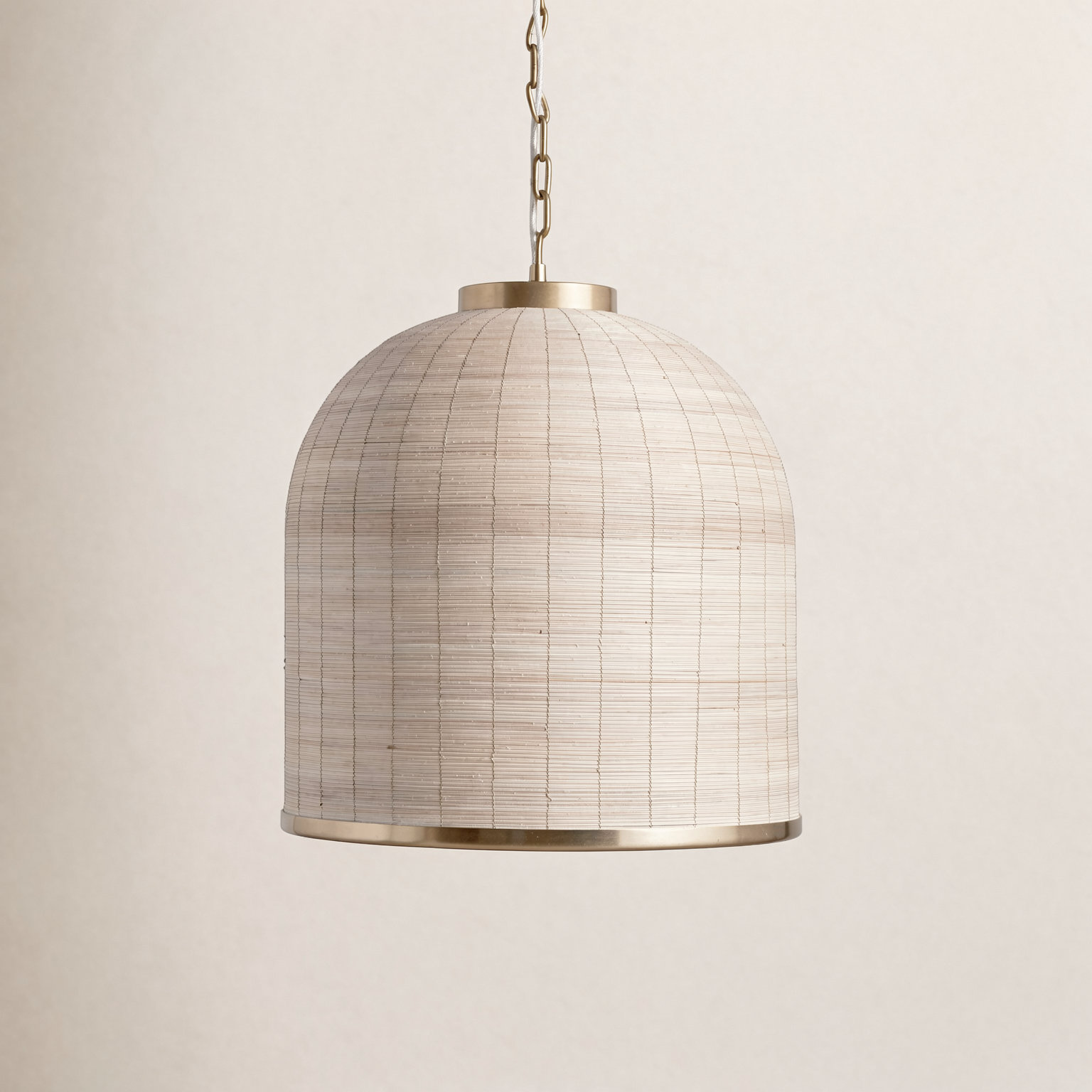 Keya Single Light Rattan Plug-in Pendant
