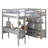 Gildus Loft Bed with Bookcase by Harriet Bee-1834708634-1840101696
