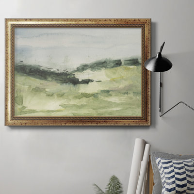 Hill Scramble II - peinture sur toile encadrée