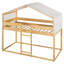 Lit simple superposé en bois avec tente-264933300