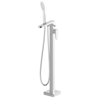 1 Handle Floor Bath Shower Mixer Bath Filler with Diverter