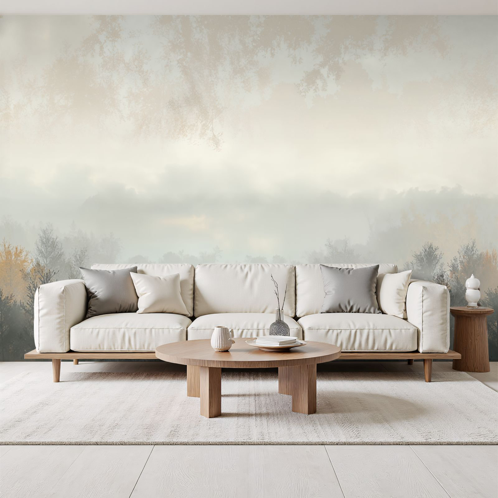 Red Barrel Studio Peel and Stick Wallpaper Vintage Brown White Grey ...