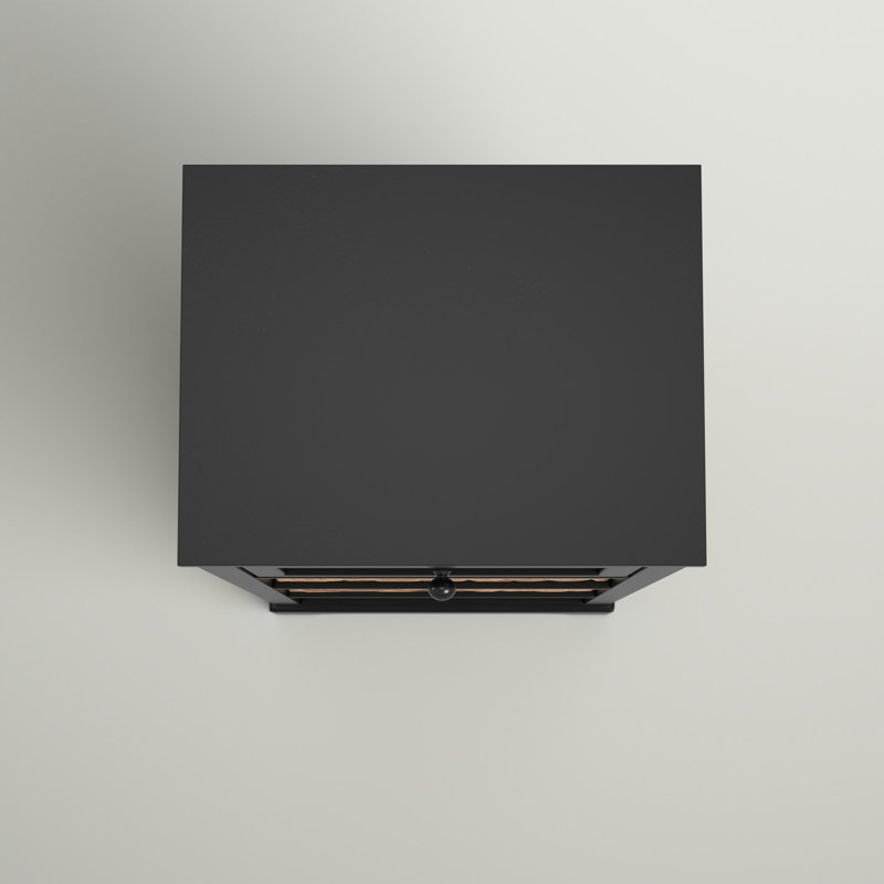 Cormac 4 - Drawer End Table, Black