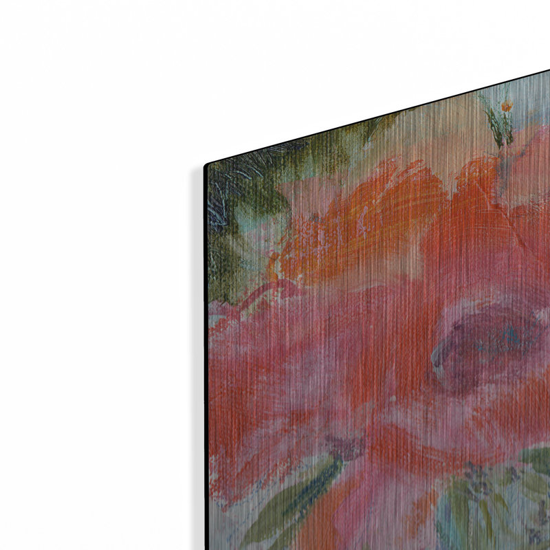 Winston Porter «Heart Bouquet Composition» par Sheila Golden, art mural en métal, H 36 po x l 36 po