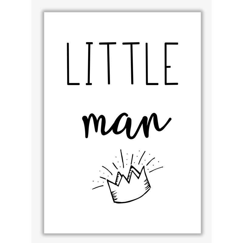 Little Man Crown - Print, No Frame, 85 cm H x 60 cm W x 1 cm D