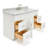Abell 61'' Single Bathroom Vanity with Carrara Marble Top-70315889