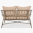 Latres 48.4'' Wide Reversible Wicker Patio Sectional Set with Cushions