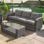 Blaisdell 3 Seat Rattan Sofa Set