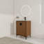 Meuble-lavabo simple 24,05 po avec plateau en céramique Anezka