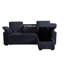 Ensemble de canapé modulaire multi-fonctionnel avec plateau porte-gobelet amovible, chaise de rangement intégrée et dossiers réglables