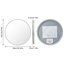 Round Lighted Wall Mounted Bathroom Mirror-1285206702