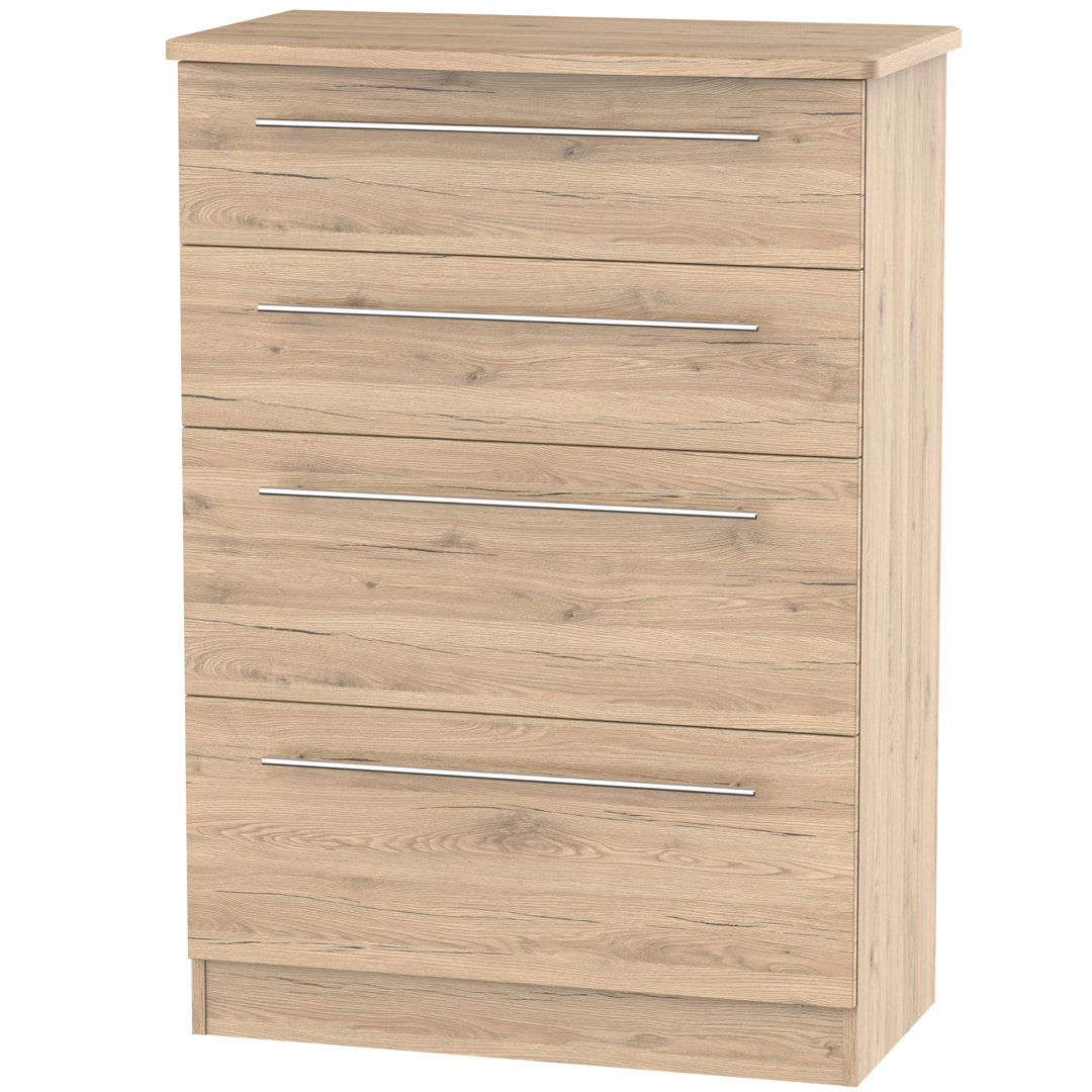 Fully Assembled Lyndale 4 Drawer 76.5Cm W Chest