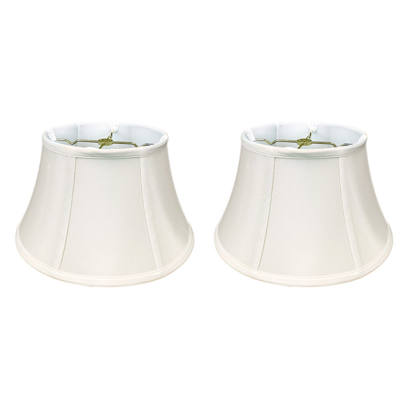Royal Designs, Inc. BSO-711W-12.5WH-2, abat-jour base Bell Bouillotte, 8 x 12,5 x 7,5, blanc, paquet de 2, Blanc