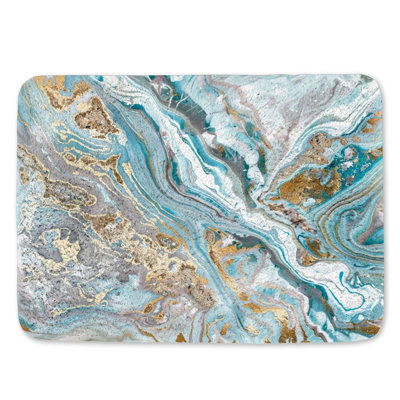 Tapis de bain en microfibre / microsuède