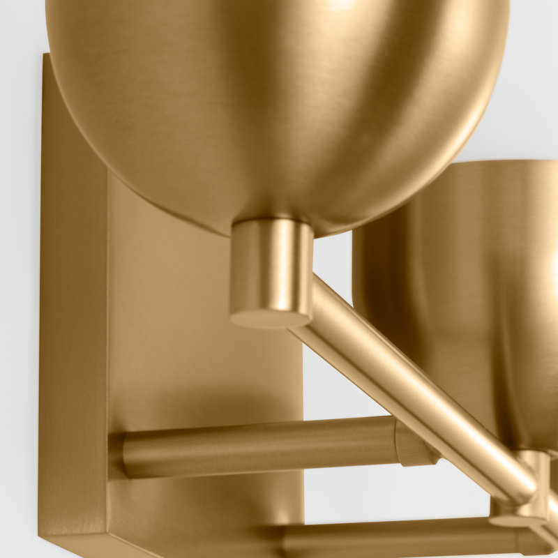 Foster Large Vanity, Satin Brass