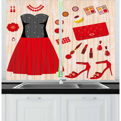 Pointed Kitchen Curtain