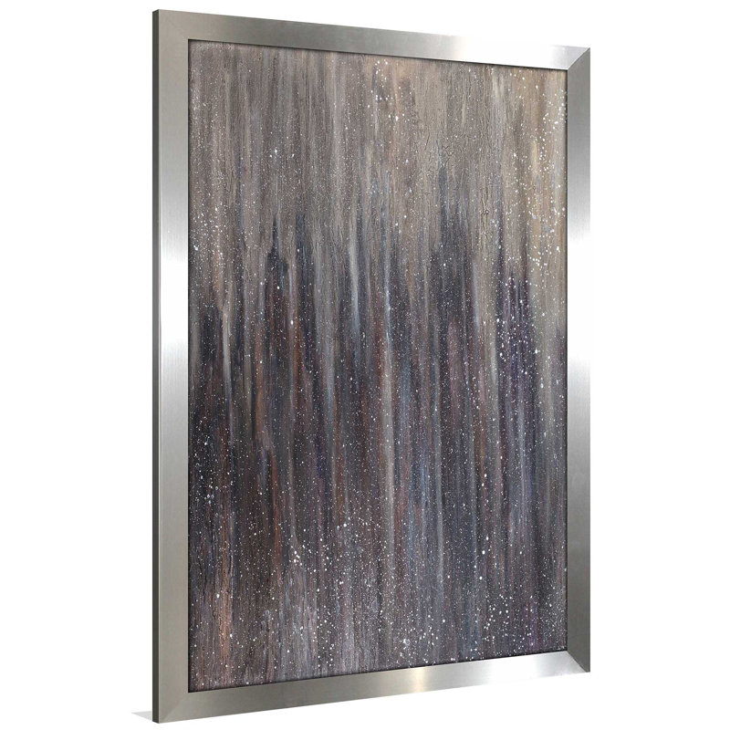«Downtown Blizzard» par Roberto Gonzalez - reproduction de cadre photo, H 27,5 po x l 21,5 po x P 0,75 po