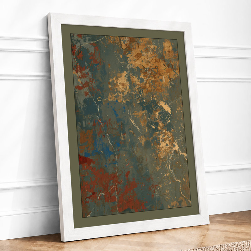 Rust and Decay Industrial - Framed Print, A4 - 29.7 x 21.0 cm, White