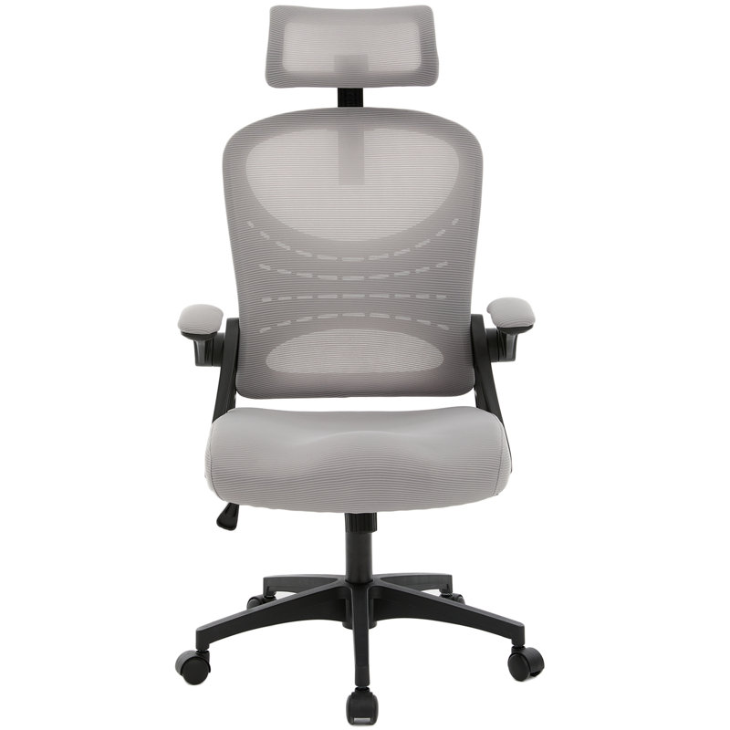 Chaise de bureau ergonomique Loriece en maille pour usage commercial, Grey