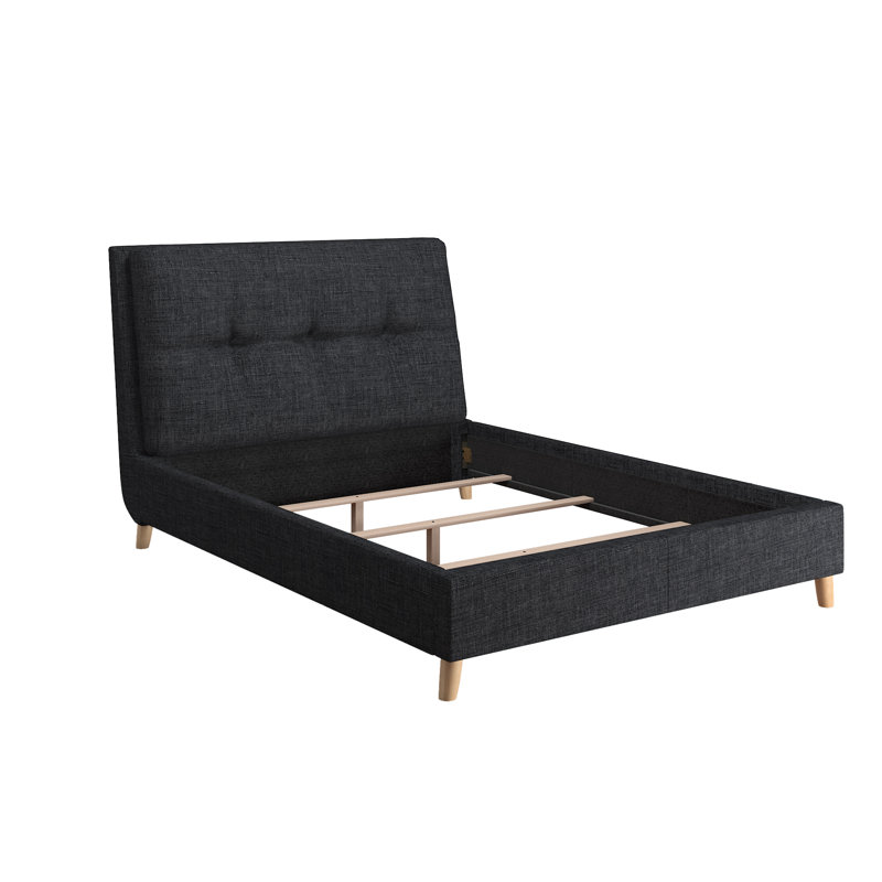 Deemer Upholstered Headboard, Dark Gray, Queen