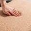 Banc de rangement en fausse fourrure Camel