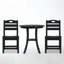 Ensemble bistro 3 pièces en PEHD pour l'extérieur avec table ronde et 2 chaises, parfait pour les espaces compacts et l'utilisation quotidienne-524166099