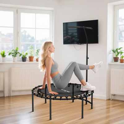 Trampoline 40 "pour adulte avec poignée ajustable, noir