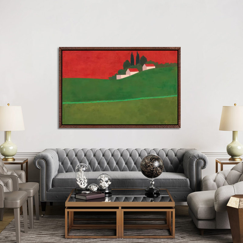 Ruhama 2 by Itzu Rimmer - Painting on Canvas, 152.5 cm H x 101.5 cm W, Classic Brown Wood Framed