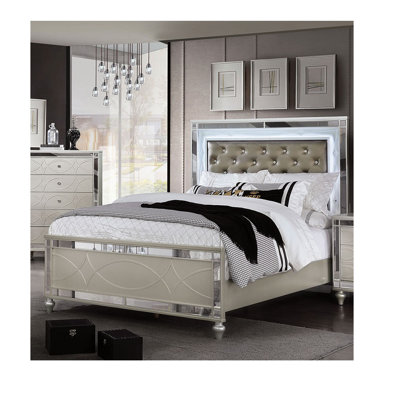 Lit standard capitonné Kintrell Trungle