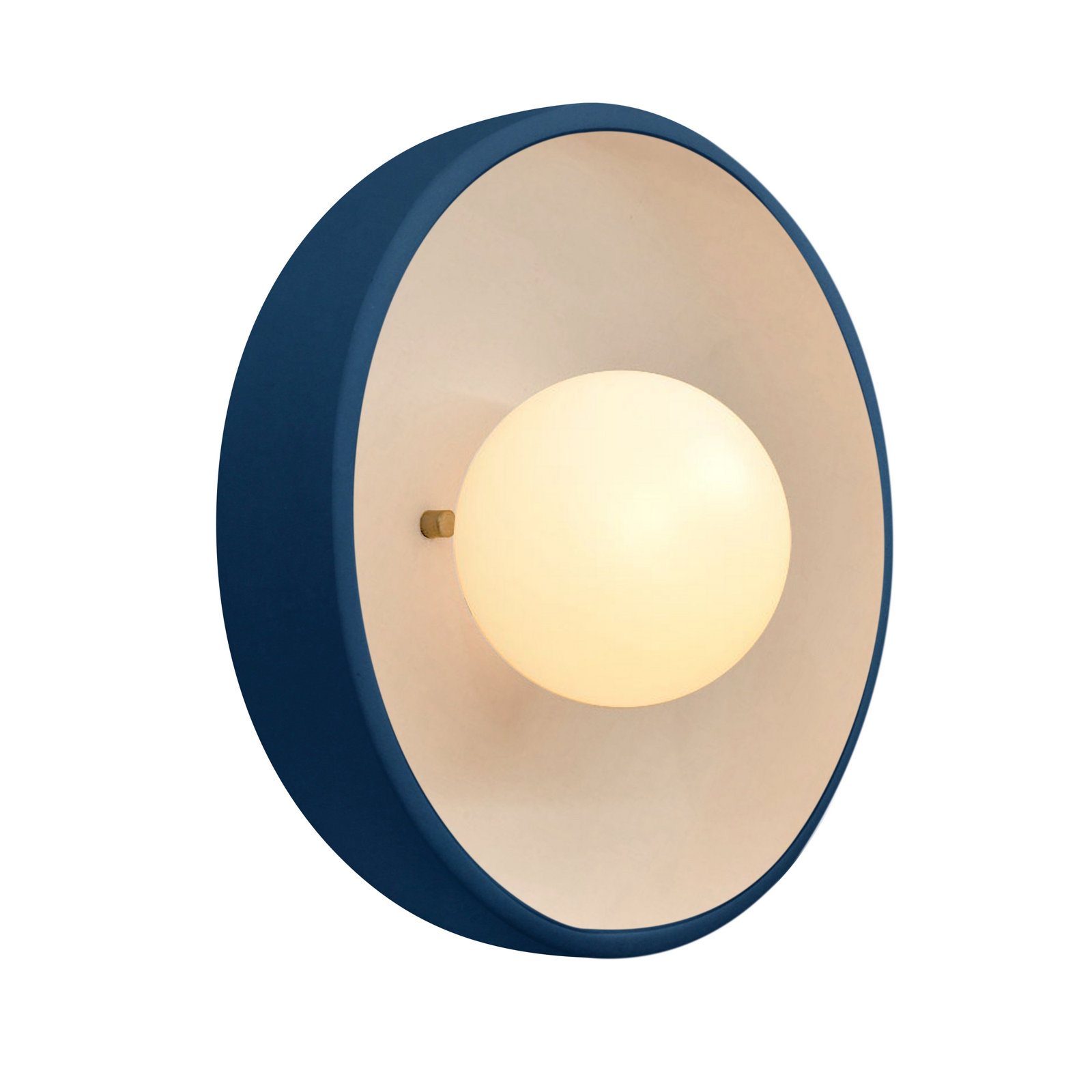 Single Light Ceramic Flush Mount Sconce, Midnight Sky