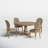 Callington 4-Person Round Wood Pedestal Dining Set