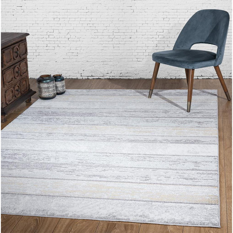 Tapis gris Jeremiah, Rectangle 8 pi x 10 pi