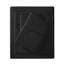Ensemble de draps 4 pièces grand mélange de coton noir 1500 fils, tissage froissé avec finition, drap plat, élastique pour matelas de 18 po, 2 taies d'oreiller et draps, lavable à la machine