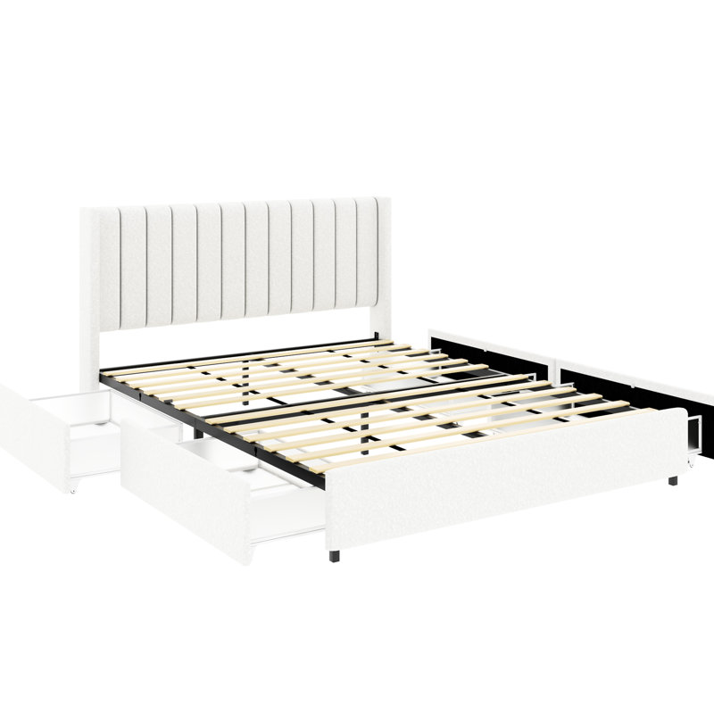 Lit tapissier Boucle