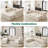129 in Modern Minimalist Upholstered U-Shaped Sectional Sofa, 2 Ottomans, Deep Seat, No Assembly-2054955083