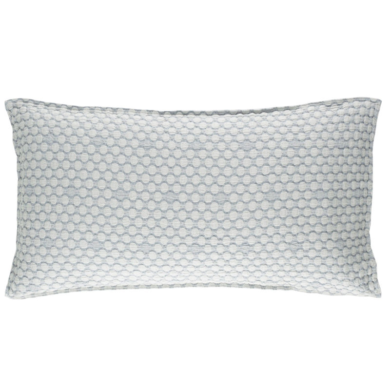 Lodi Matelasse Sham, King, Blue