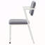 Chaise de bureau rembourrée à dossier ouvert