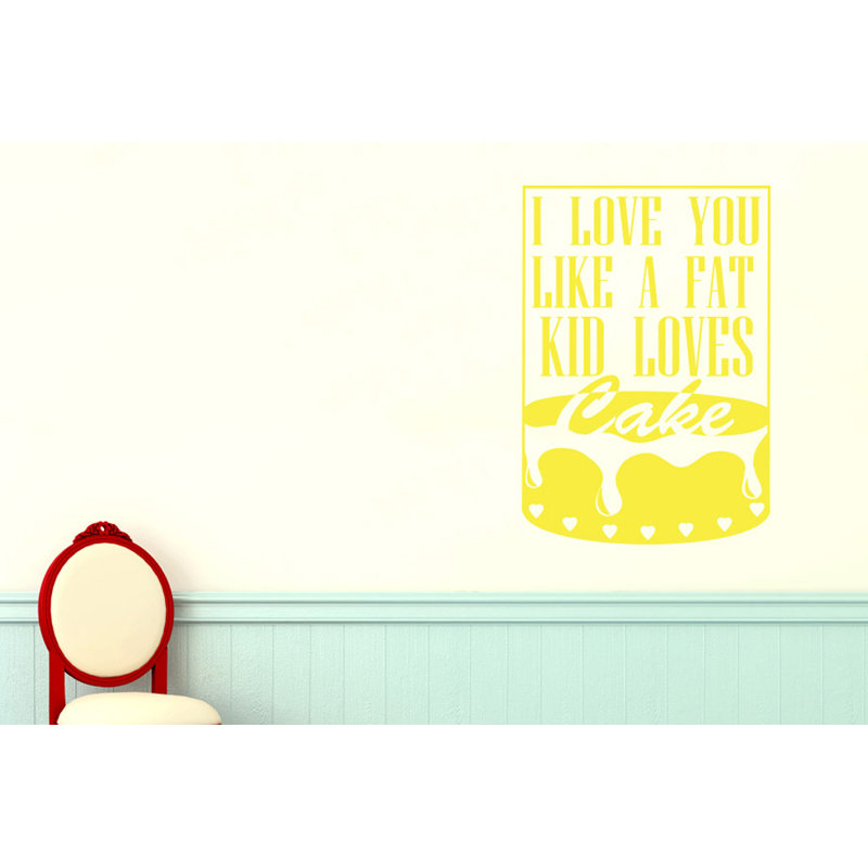 Non-Wall Damaging Wall Decal, Large, Bright Yellow
