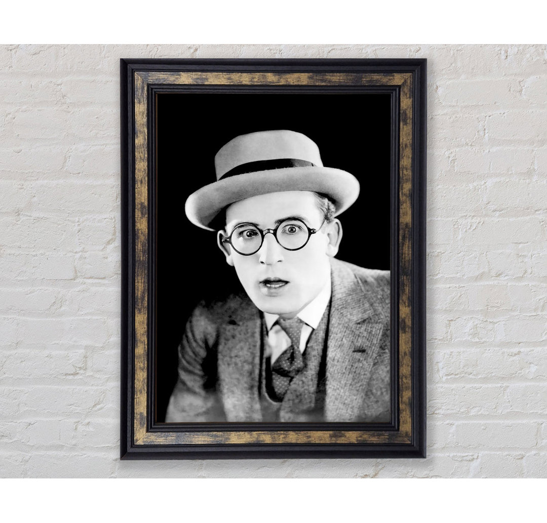 Harold Lloyd Portrait - Bilderrahmen Kunstdrucke